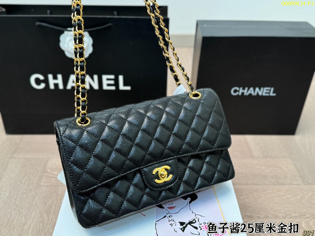 Chanel Caviar CF Series Diamond Size 25cm