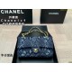 Chanel CF denim diamond chain bag, size 25*15