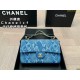 Chanel CF denim diamond chain bag, size 25*15