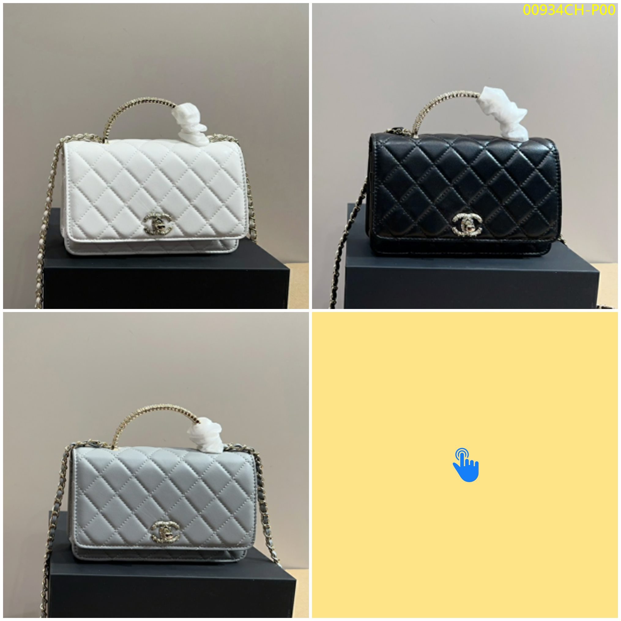 CHANEL woc handle bag size 19*12cm