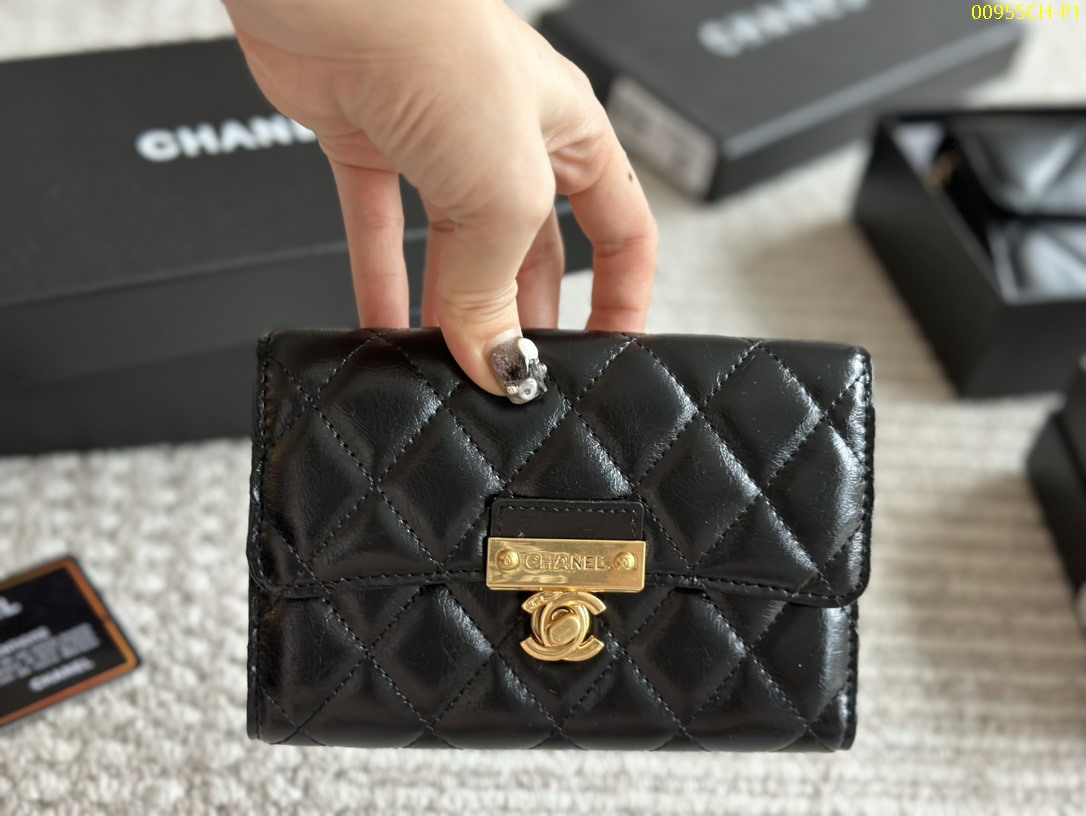 Chanel Caviar Wallet Size: 15.5*11cm