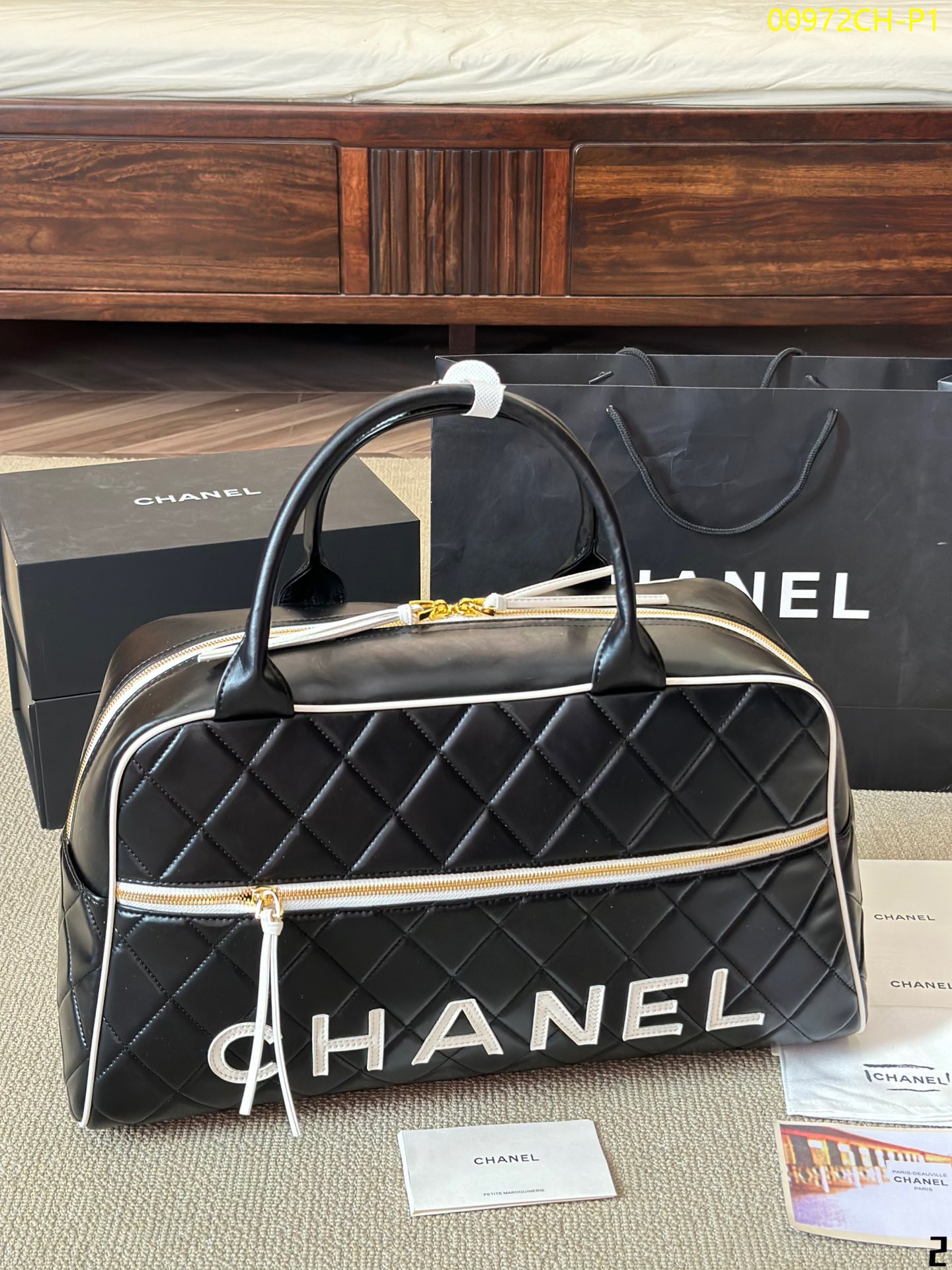 Chanel Boston Travel Bag size: 30cm