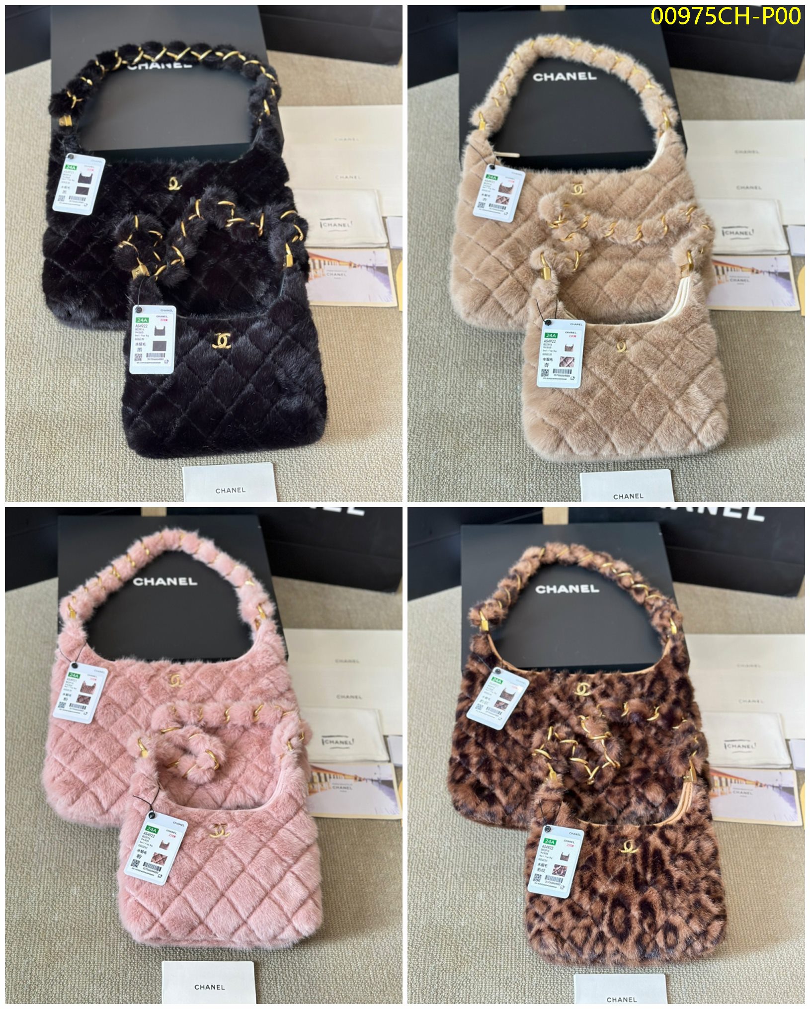 Chanel size:大号30*24cm ,小号20*18cm