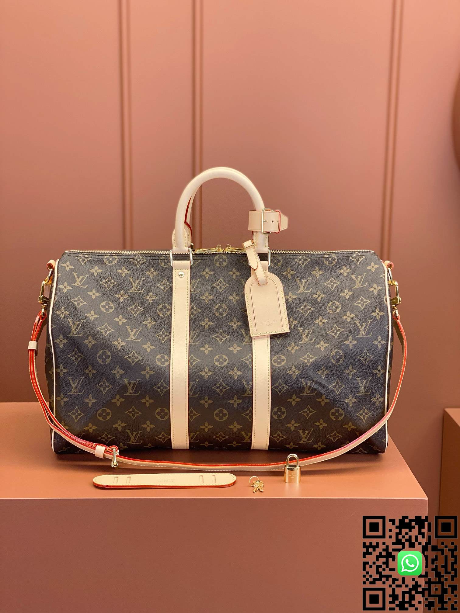 M41418 Louis Vuitton KEEPALL BANDOULIÈRE 45 travel bag size:45x27x20cm