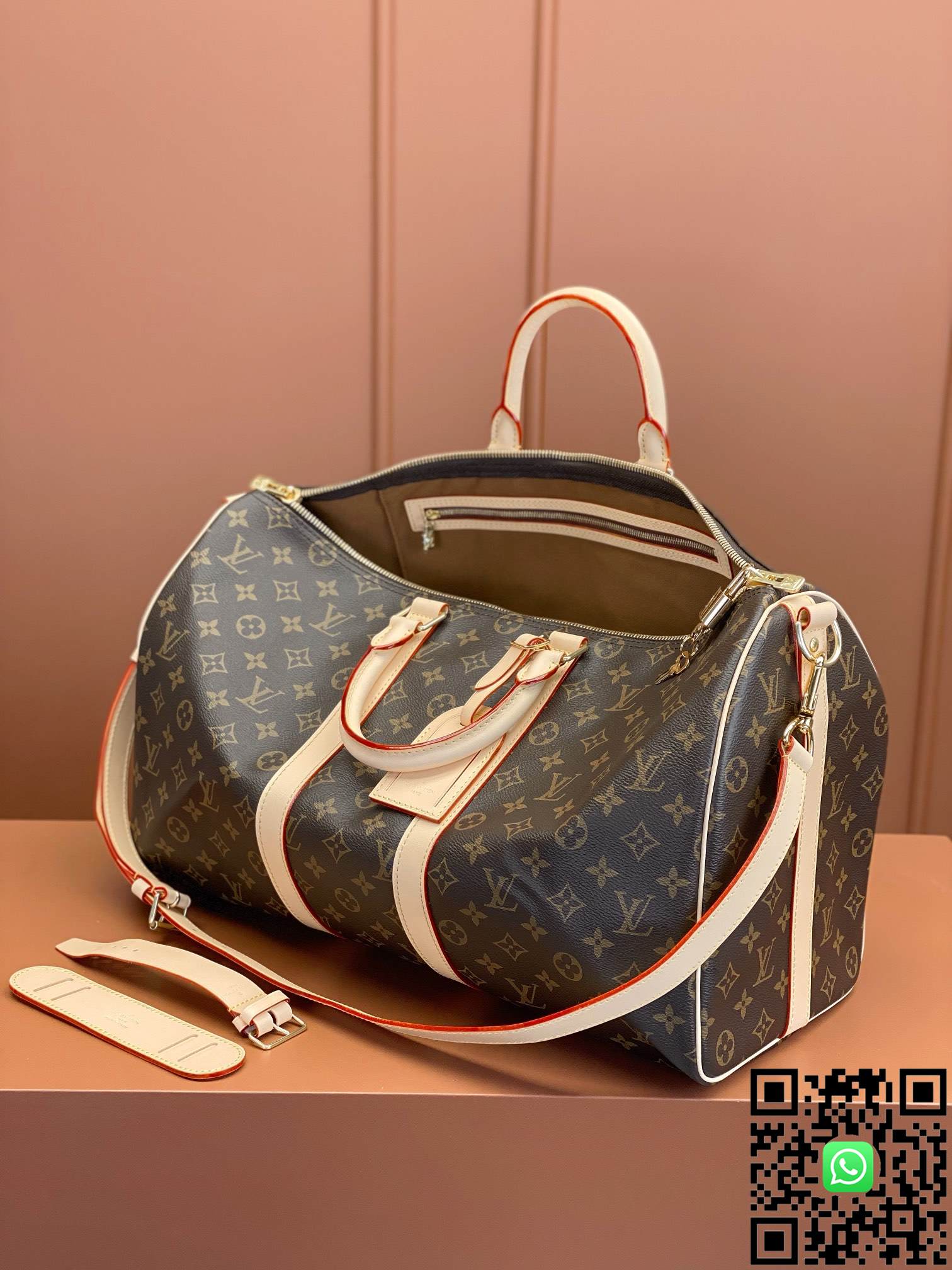 M41418 Louis Vuitton KEEPALL BANDOULIÈRE 45 travel bag size:45x27x20cm