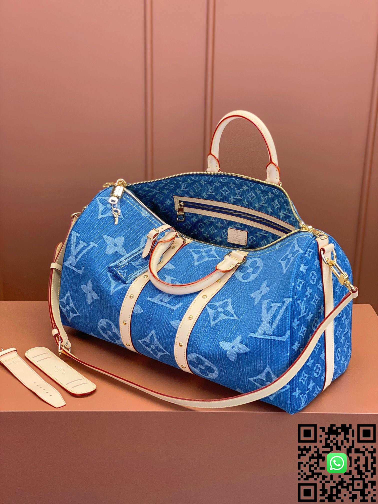 M24315 Louis Vuitton KEEPALL BANDOULIÈRE 45 travel bag size:45x27x20cm