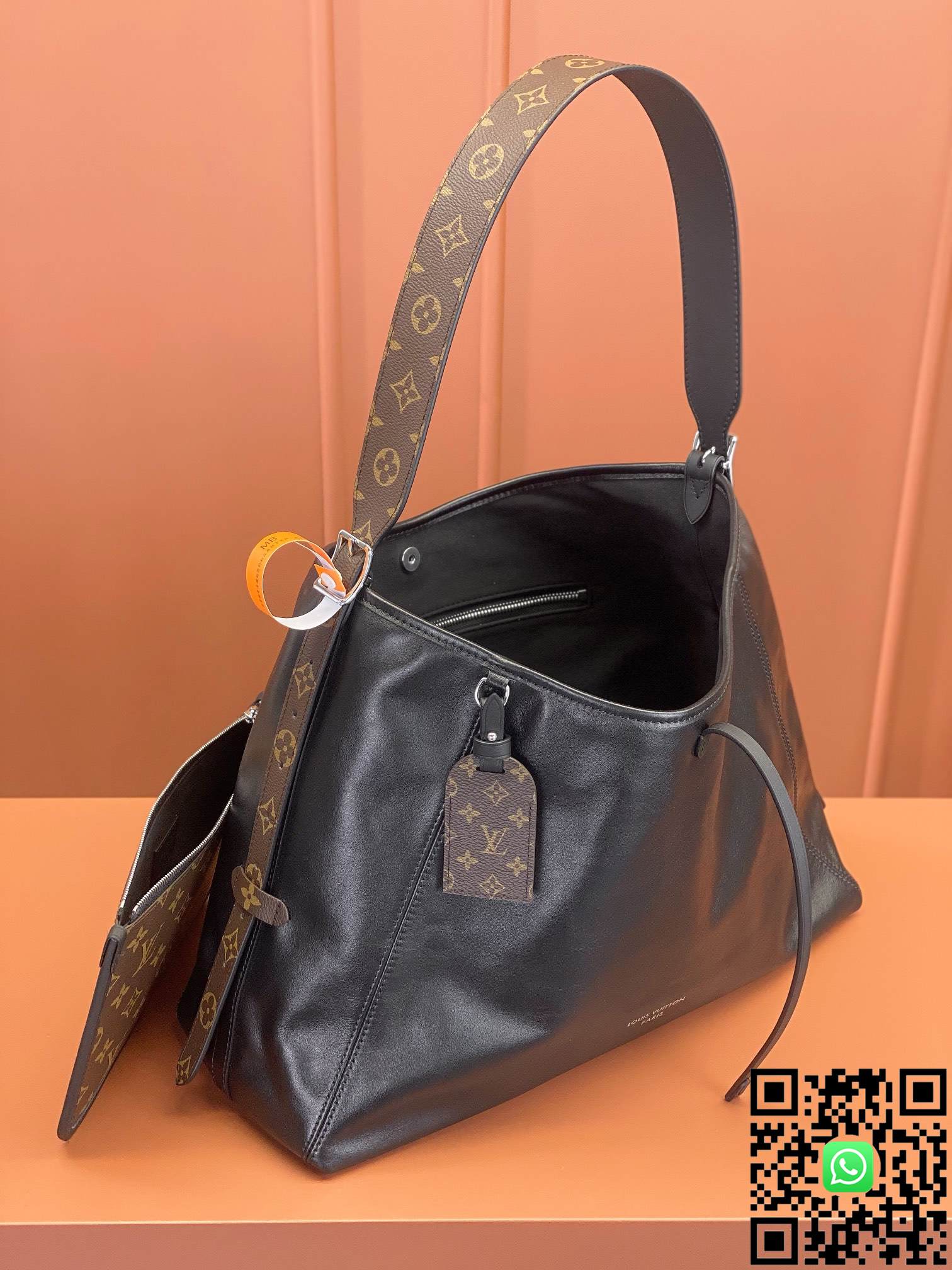 M25143 Louis Vuitton CARRYALL DARK Medium Handbag size:39x30x15cm