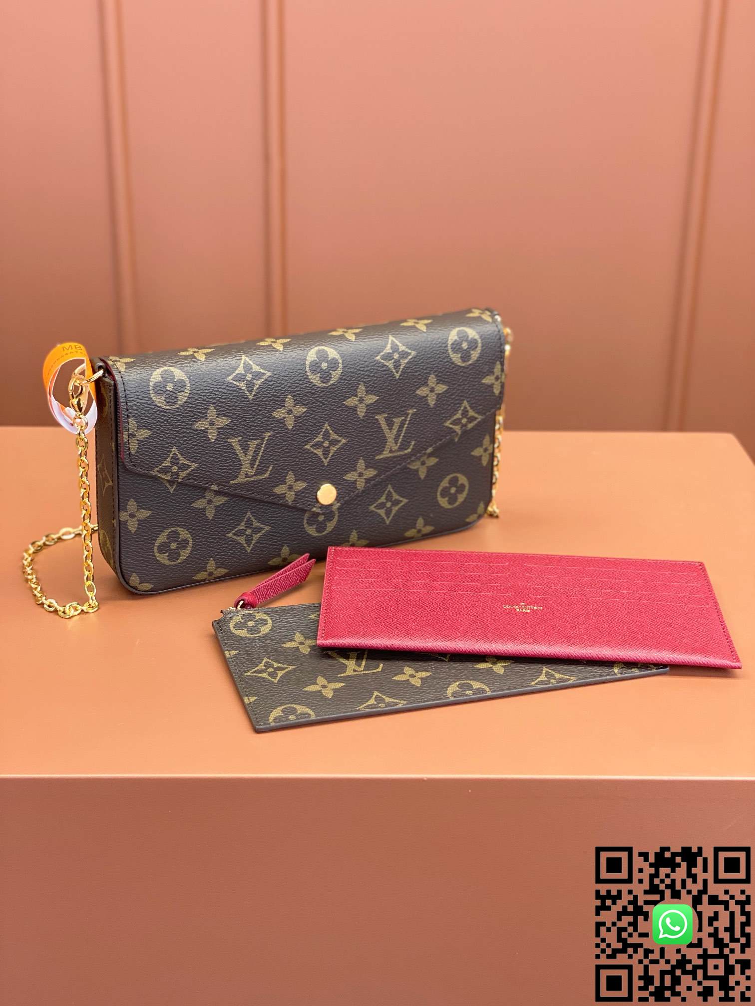 M81896 Louis Vuitton POCHETTE FÉLICIE Chain Pack size:21x12x3cm