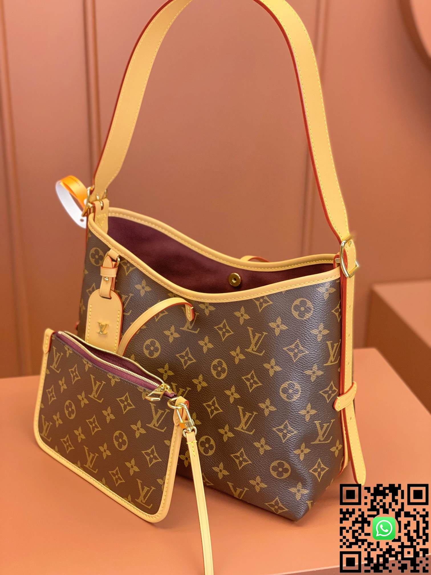 M46203 Louis Vuitton CARRYALL Small Handbag size:29x24x12cm